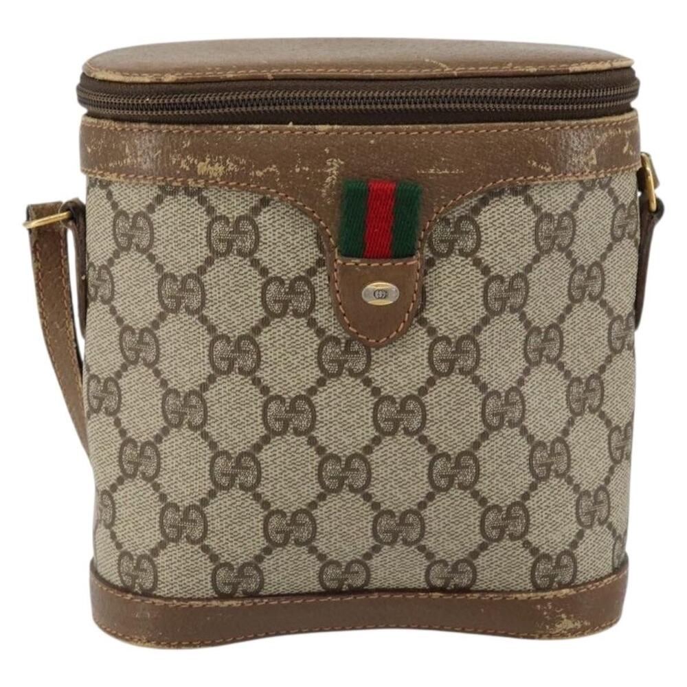 Gucci GG Supreme Web Shoulder Bag Beige